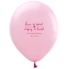 Love is Sweet Enjoy a Treat Latex Balloons