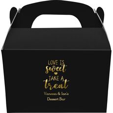 Love is Sweet Take a Treat Gable Favor Boxes
