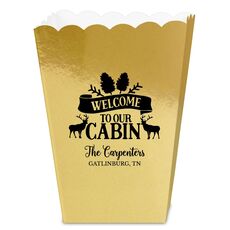 Welcome to Our Cabin Mini Popcorn Boxes
