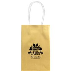 Welcome to Our Cabin Medium Twisted Handled Bags
