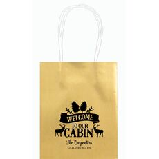 Welcome to Our Cabin Mini Twisted Handled Bags