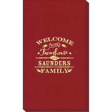 Welcome To Our Farmhouse Linen Like Guest Towels
