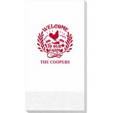 Welcome To Our Farm Guest Towels
