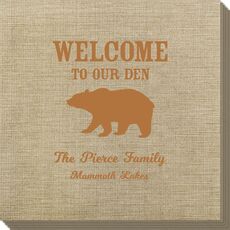 Welcome To Our Den Bamboo Luxe Napkins