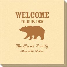 Welcome To Our Den Linen Like Napkins