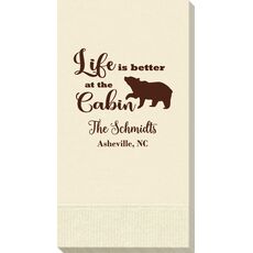 Life Is Better Up At The Cabin Guest Towels