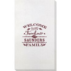 Welcome To Our Farmhouse Bamboo Luxe Guest Towels