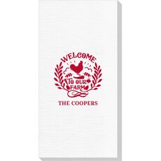 Welcome To Our Farm Deville Guest Towels