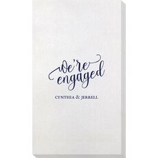 We're Engaged Bamboo Luxe Guest Towels