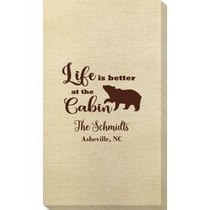 Life Is Better Up At The Cabin Bamboo Luxe Guest Towels