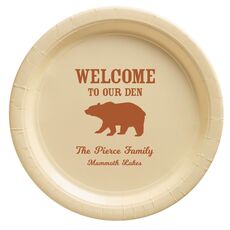 Welcome To Our Den Paper Plates