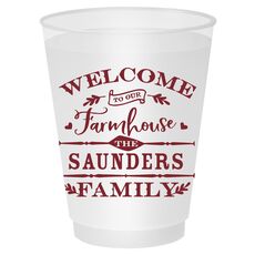 Welcome To Our Farmhouse Shatterproof Cups