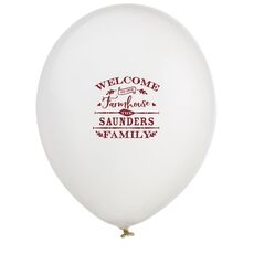 Welcome To Our Farmhouse Latex Balloons