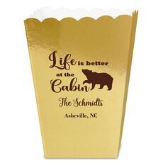 Life Is Better Up At The Cabin Mini Popcorn Boxes