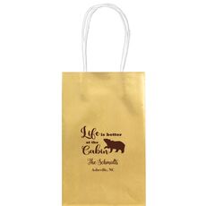 Life Is Better Up At The Cabin Medium Twisted Handled Bags
