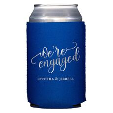 We're Engaged Collapsible Koozies