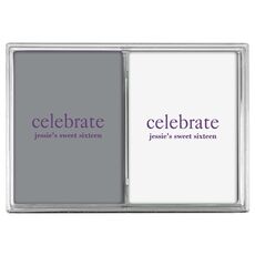 Big Word Celebrate Double Deck Playing Cards