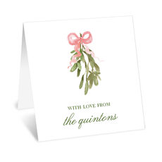Mistletoe Wishes Folded Enclosure Cards