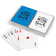 Better at the Beach Double Deck Playing Cards