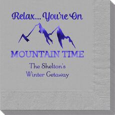 Relax You're On Mountain Time Napkins