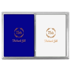 75th Wreath Double Deck Playing Cards