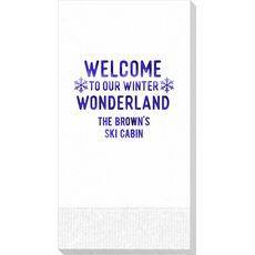 Welcome To Our Winter Wonderland Guest Towels