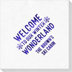 Welcome To Our Winter Wonderland Deville Napkins