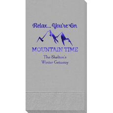 Relax You're On Mountain Time Guest Towels