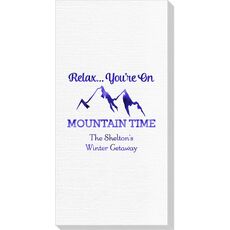 Relax You're On Mountain Time Deville Guest Towels