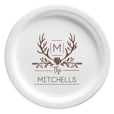 Family Antlers Paper Plates