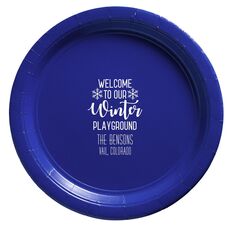 Welcome To Our Winter Playground Paper Plates