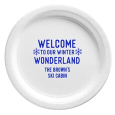Welcome To Our Winter Wonderland Paper Plates