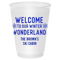 Welcome To Our Winter Wonderland Shatterproof Cups