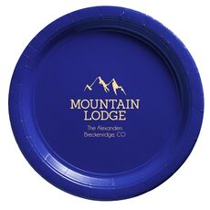 Mountain Lodge Paper Plates
