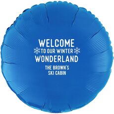 Welcome To Our Winter Wonderland Mylar Balloons