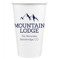 Mountain Lodge Paper Coffee Cups
