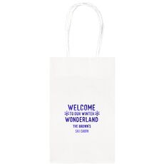 Welcome To Our Winter Wonderland Medium Twisted Handled Bags