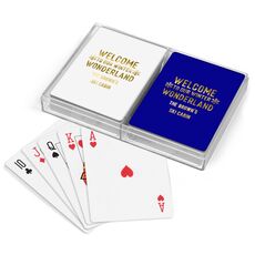 Welcome To Our Winter Wonderland Double Deck Playing Cards