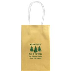 Welcome To Our Neck Of The Woods Medium Twisted Handled Bags