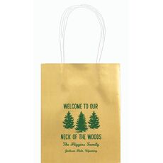 Welcome To Our Neck Of The Woods Mini Twisted Handled Bags