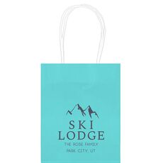 Mountain Ski Lodge Mini Twisted Handled Bags