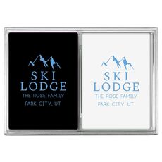 Mountain Ski Lodge Double Deck Playing Cards