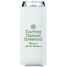 Flurries Flannel Firewood Collapsible Slim Huggers