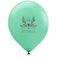 Family Antlers Latex Balloons