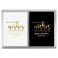 Bridal Shower Wishes Double Deck Playing Cards