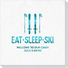 Eat Sleep Ski Deville Napkins
