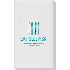 Eat Sleep Ski Linen Like Guest Towels