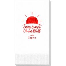 Enjoy Sunset on our Bluff Guest Towels