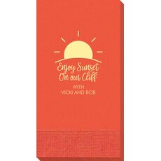 Enjoy Sunset on our Cliff Guest Towels
