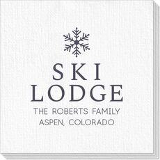 Snowflake Ski Lodge Deville Napkins